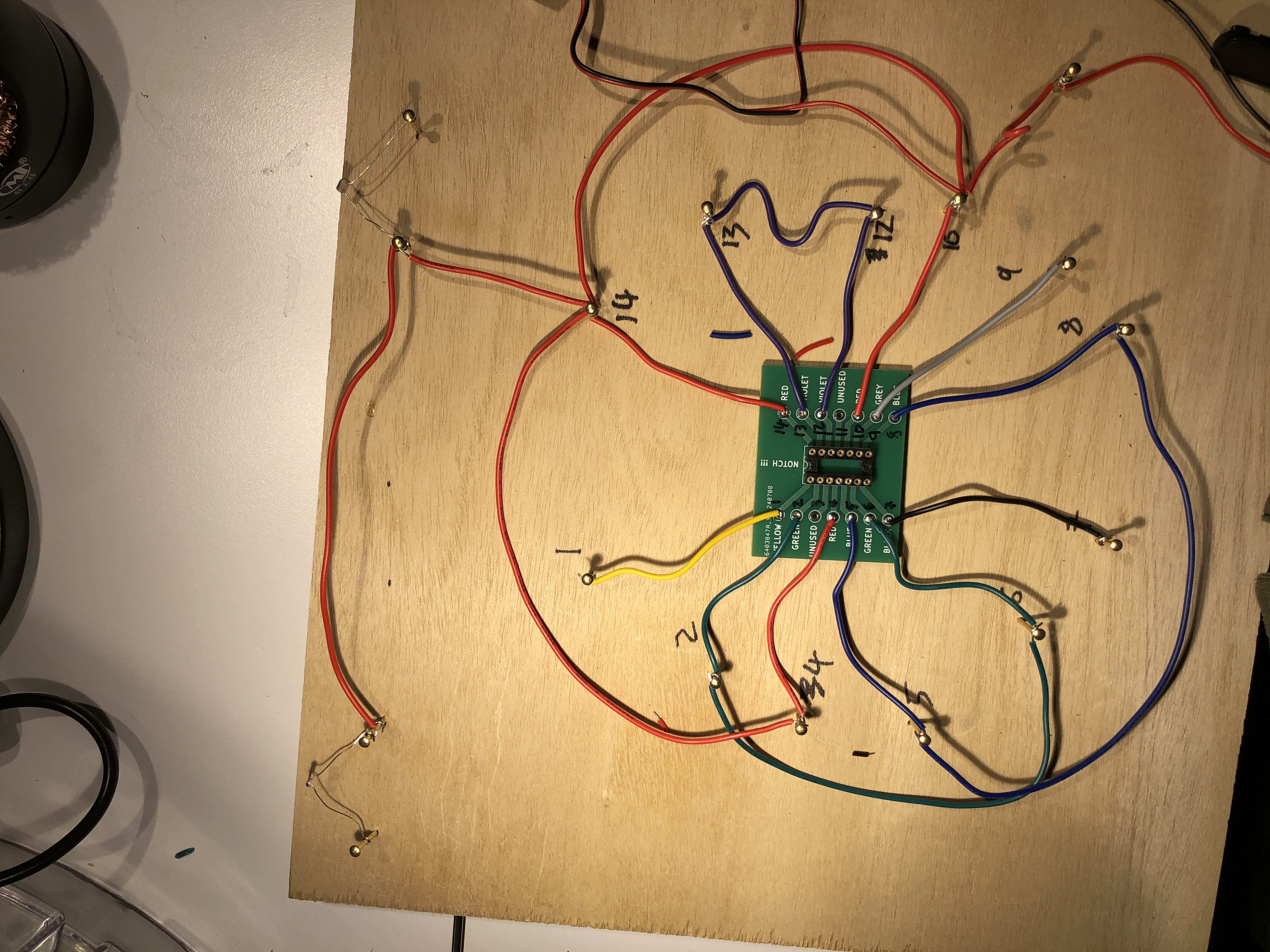 red wires to each LDR